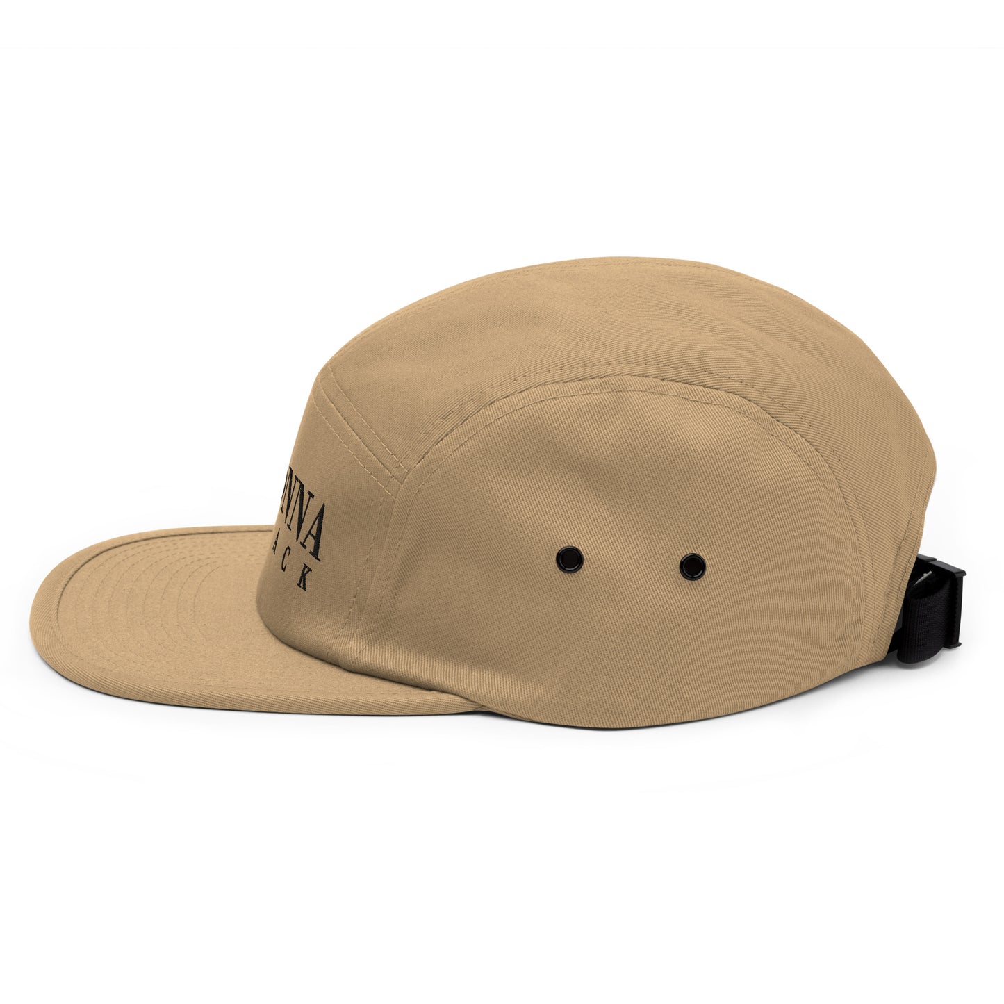 Donna Black Five Panel Cap