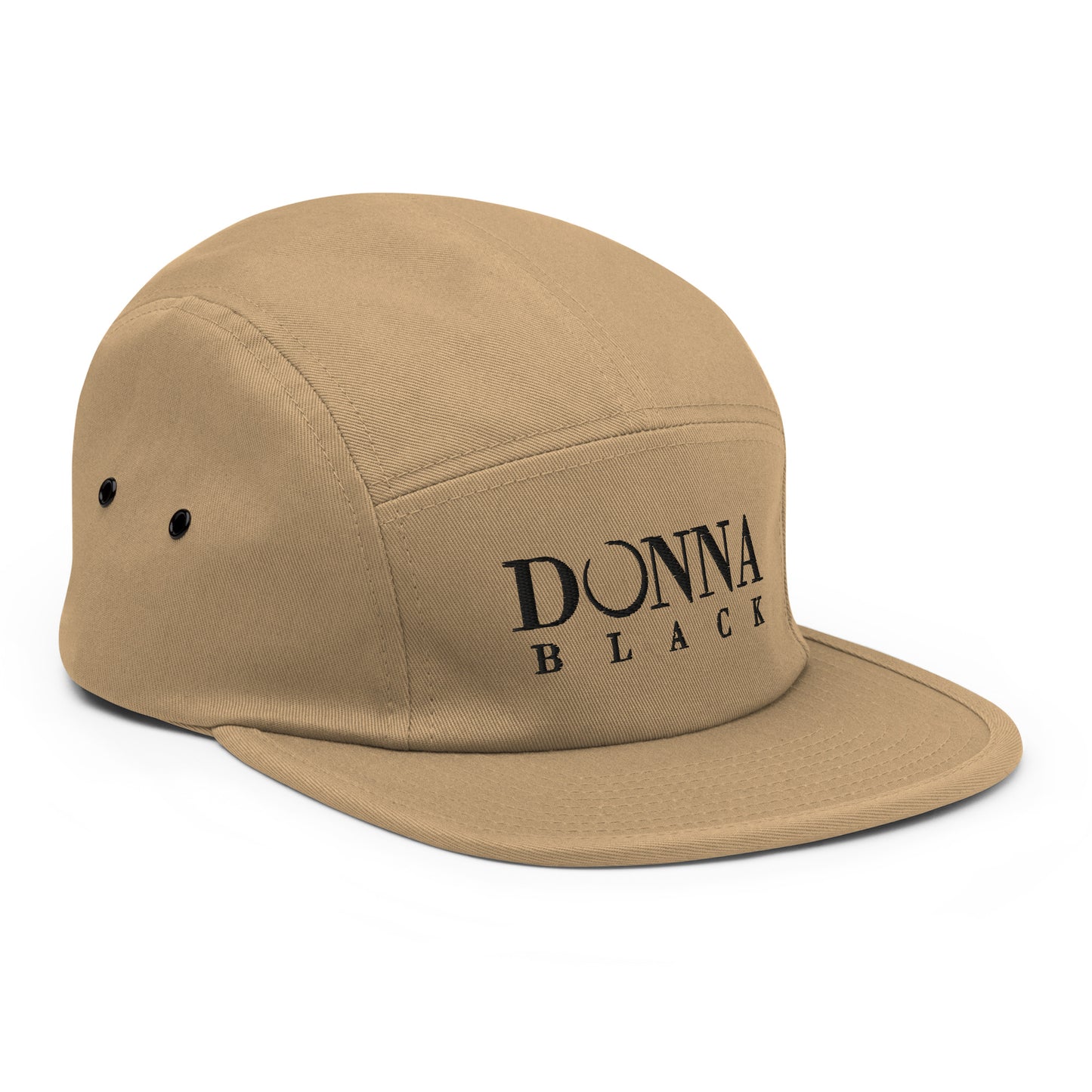 Donna Black Five Panel Cap