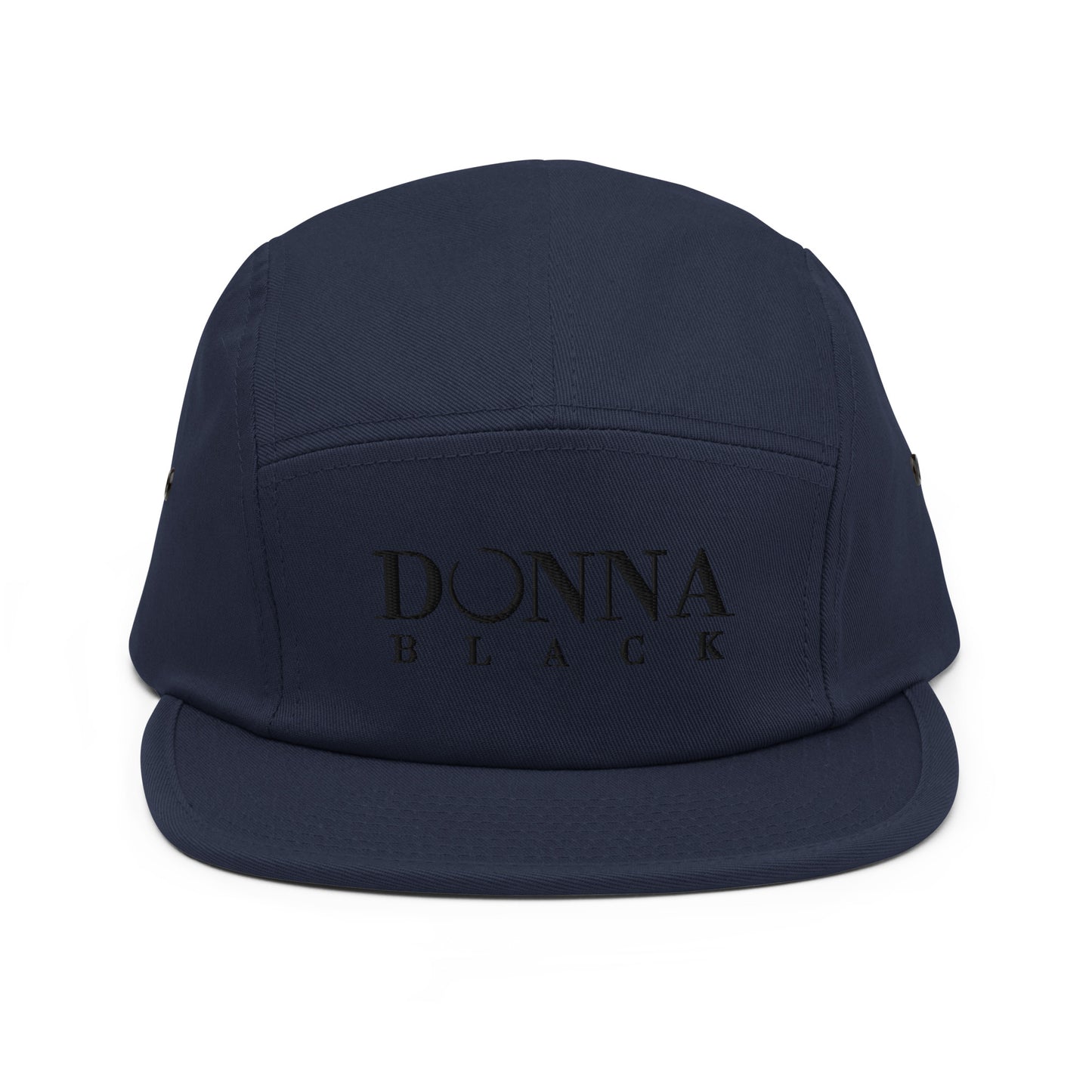 Donna Black Five Panel Cap