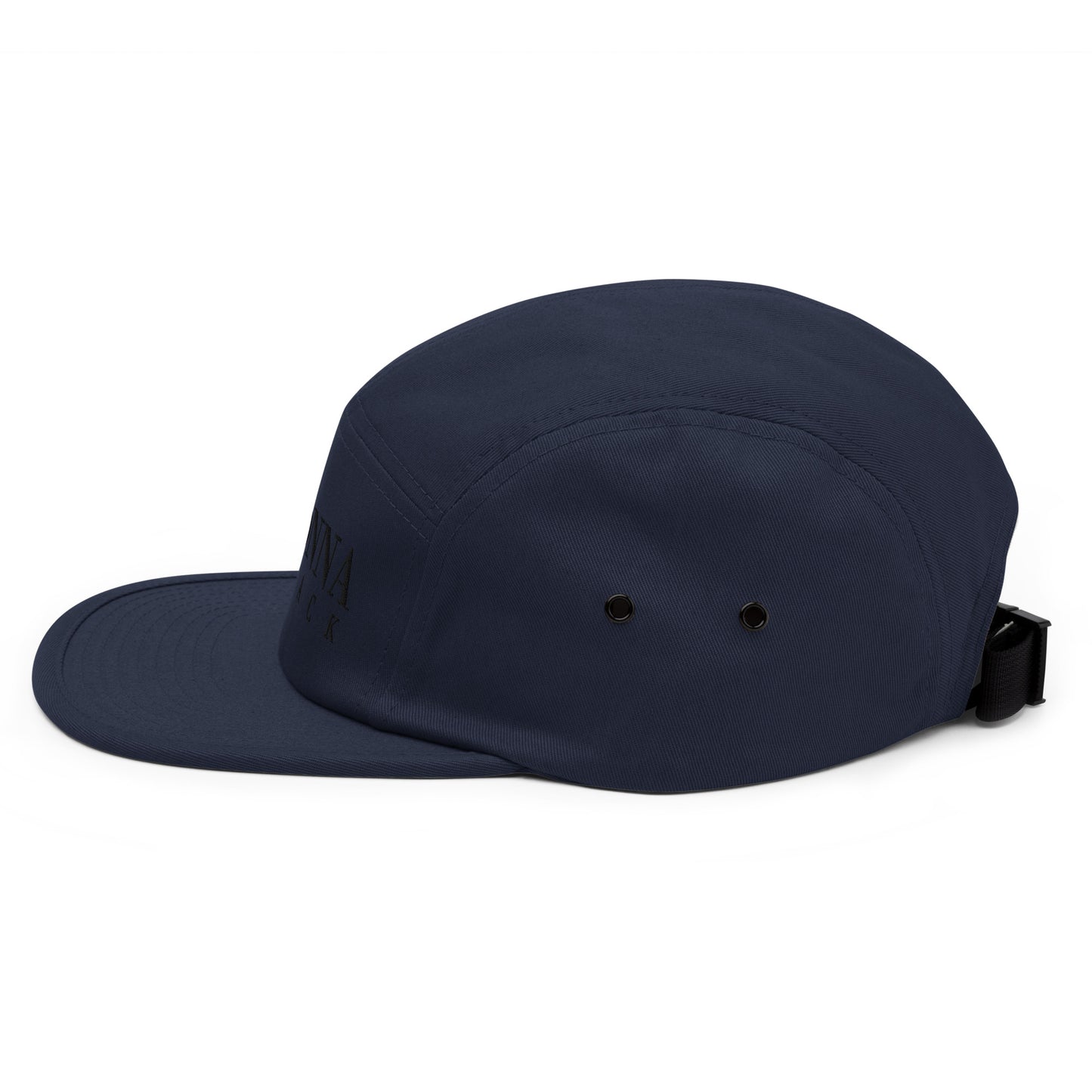 Donna Black Five Panel Cap