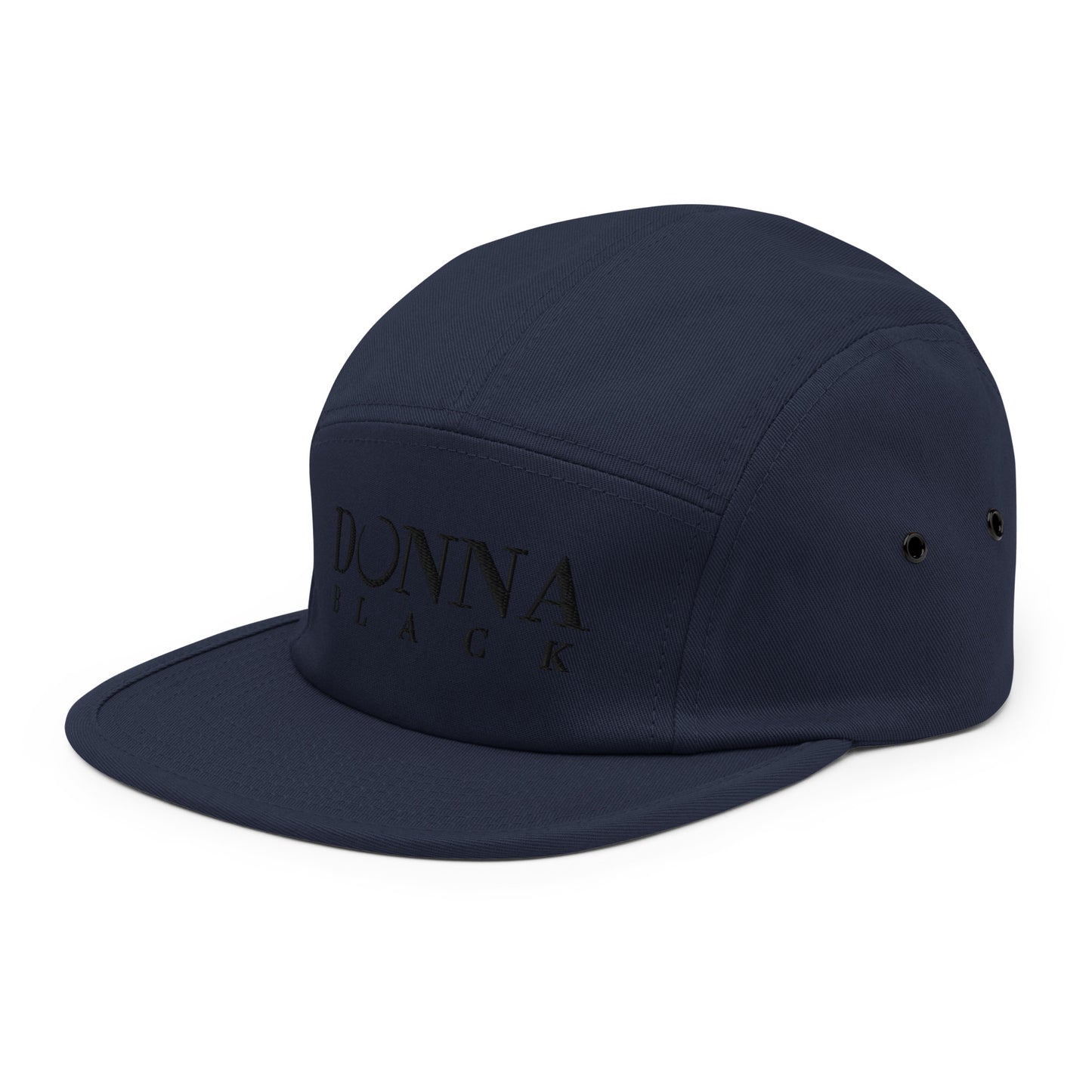Donna Black Five Panel Cap