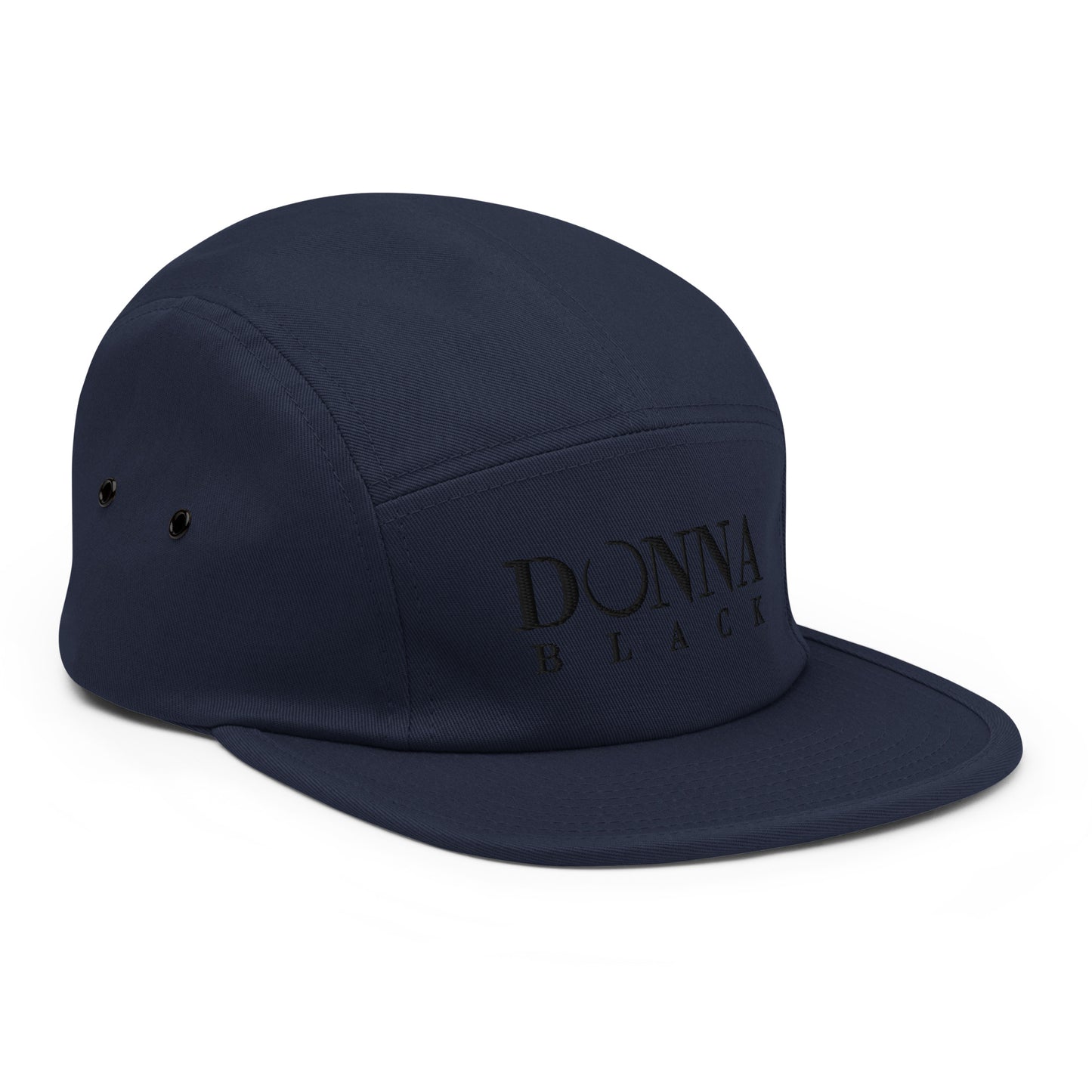 Donna Black Five Panel Cap