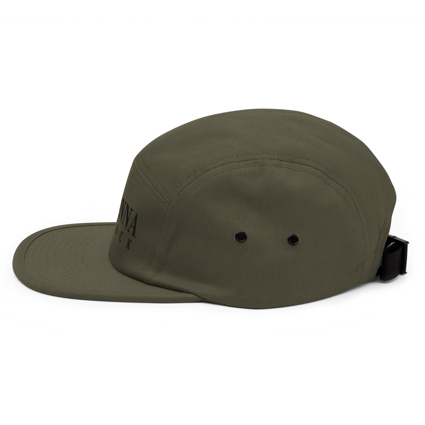 Donna Black Five Panel Cap