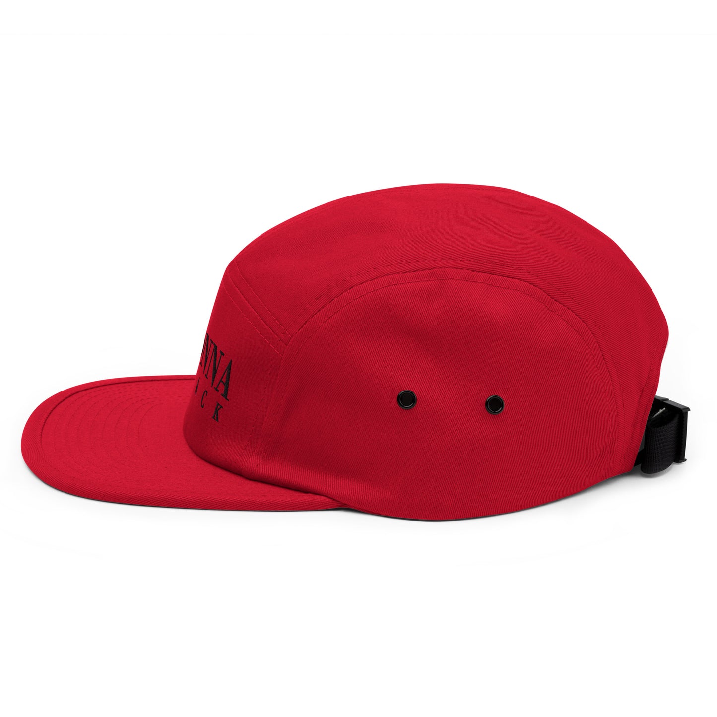 Donna Black Five Panel Cap