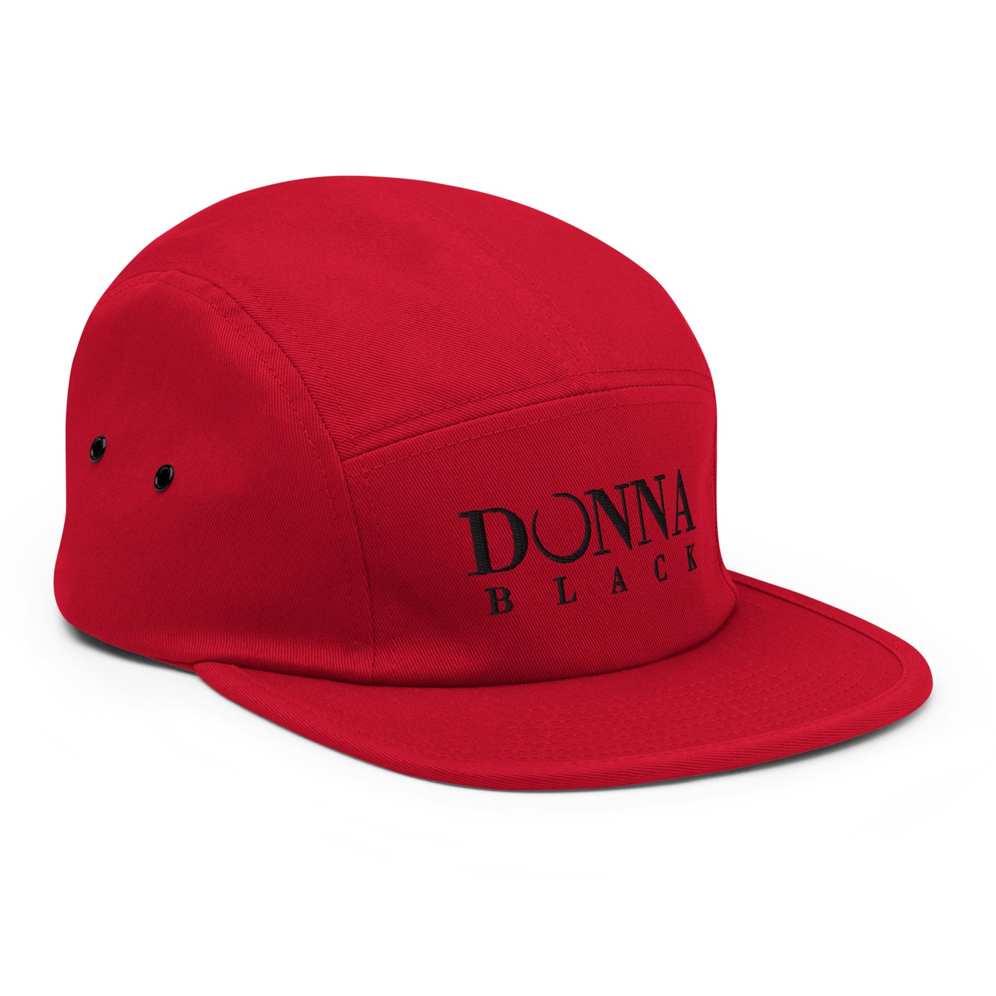 Donna Black Five Panel Cap