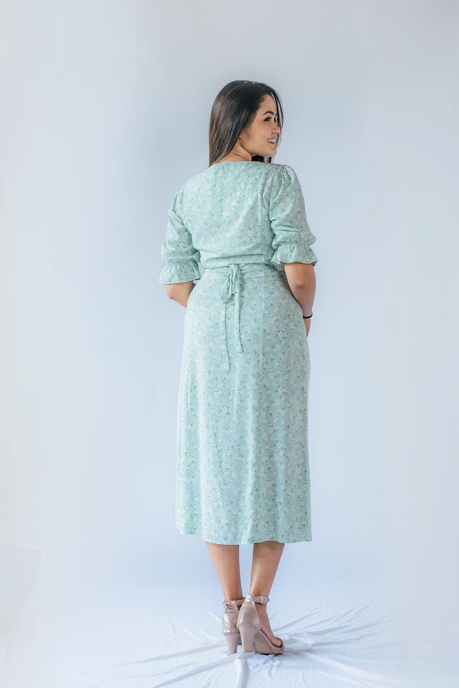 Mix midi summer dress