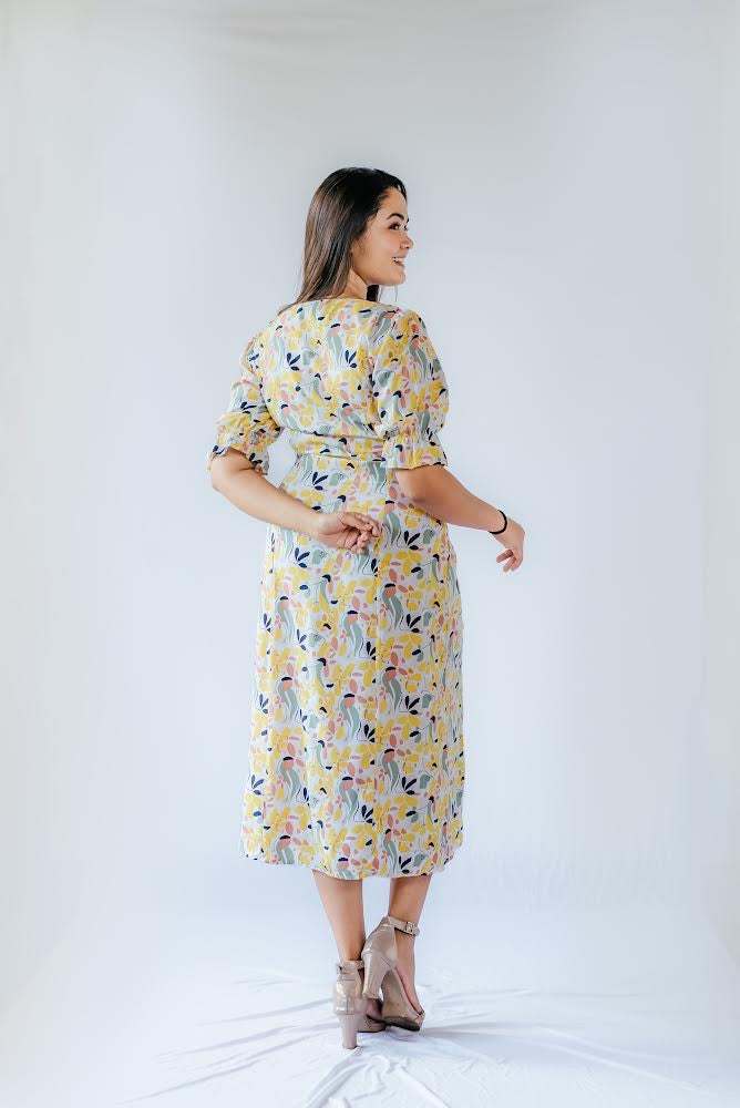 Mix midi summer dress