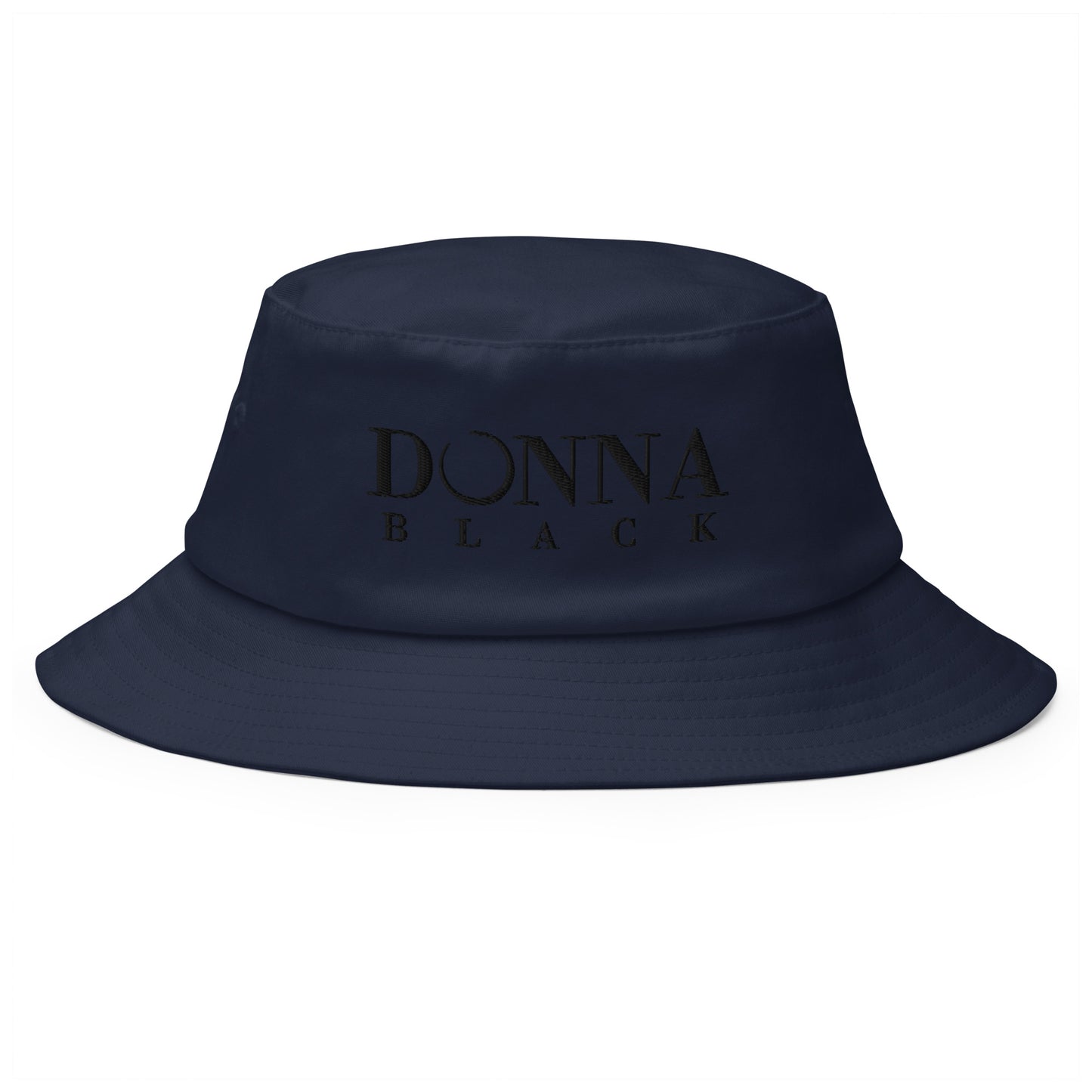 Donna Black Old School Bucket Hat