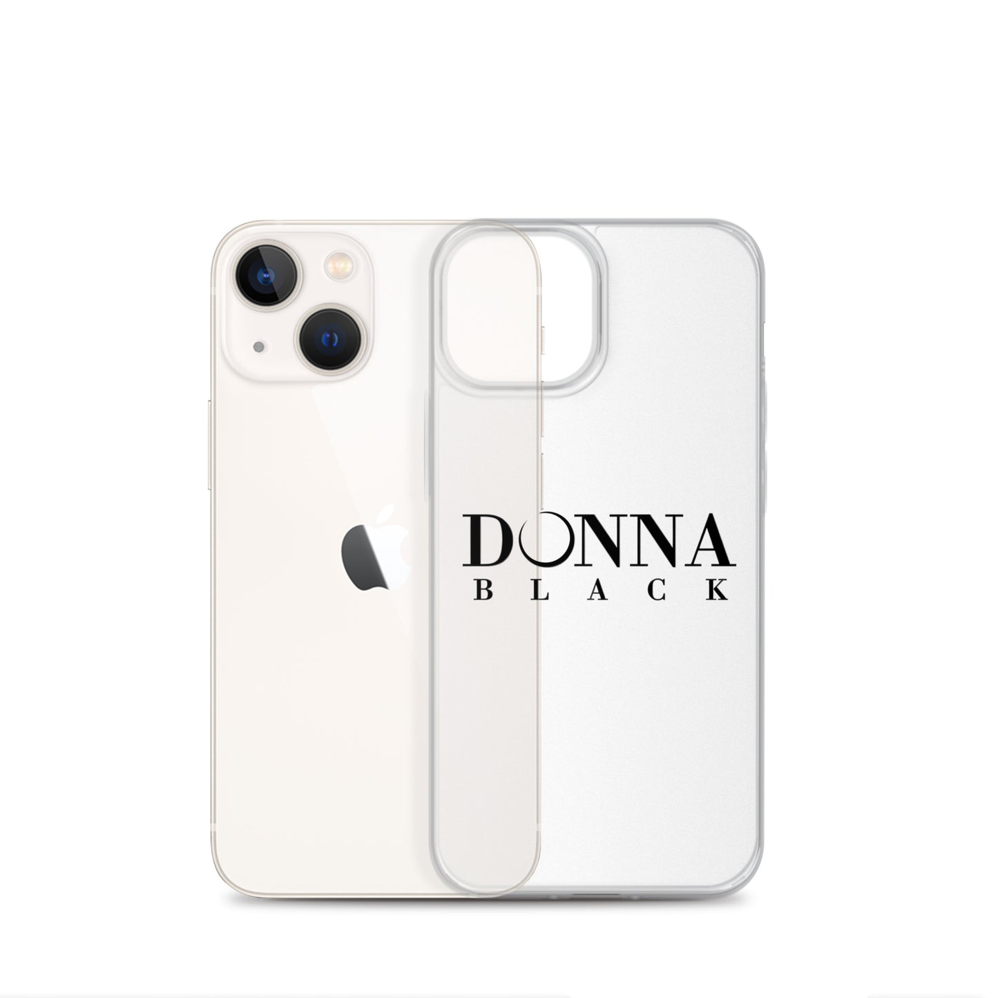 Donna Black Clear Case for iPhone®