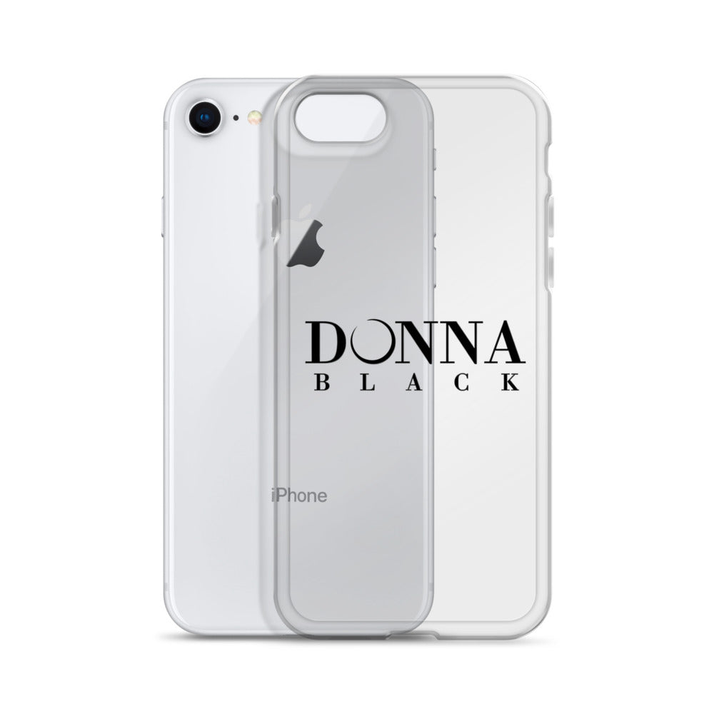 Donna Black Clear Case for iPhone®