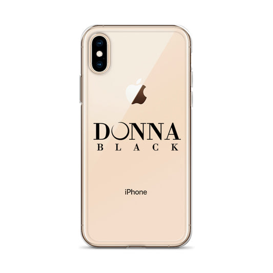 Donna Black Clear Case for iPhone®