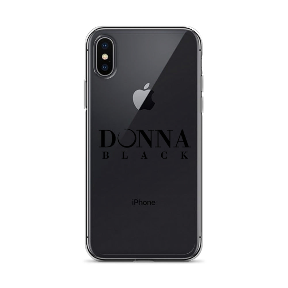 Donna Black Clear Case for iPhone®
