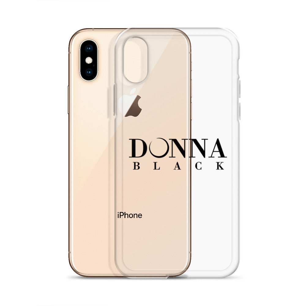 Donna Black Clear Case for iPhone®