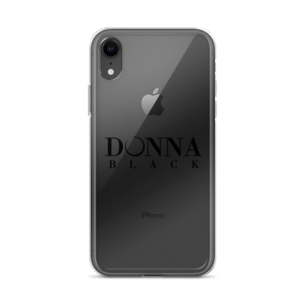 Donna Black Clear Case for iPhone®