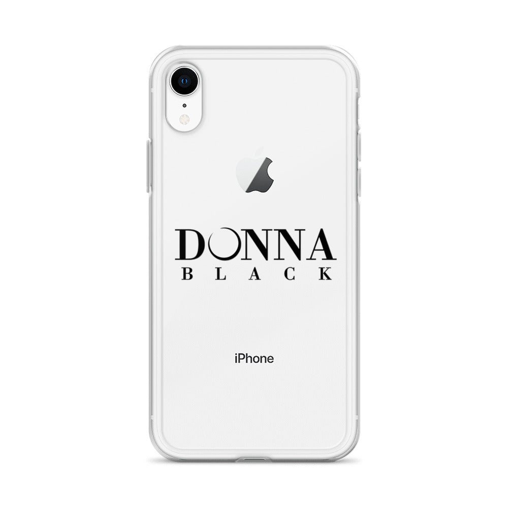 Donna Black Clear Case for iPhone®
