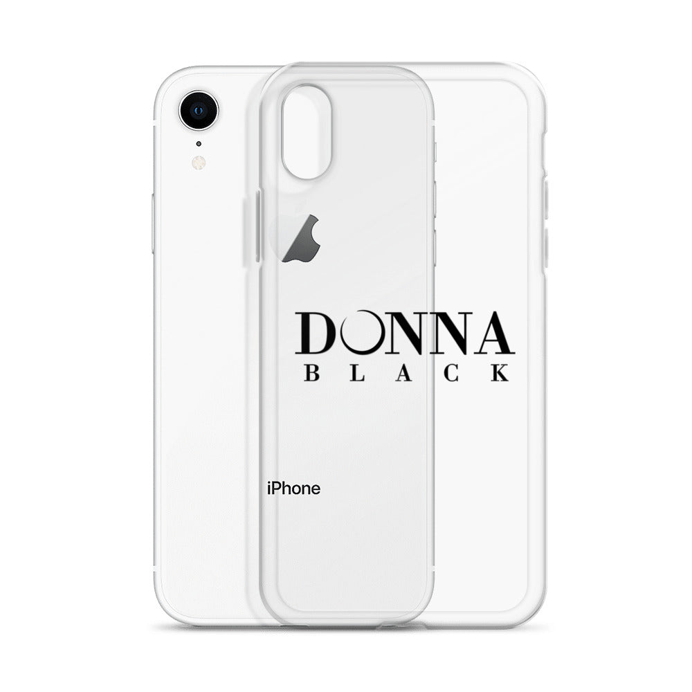 Donna Black Clear Case for iPhone®