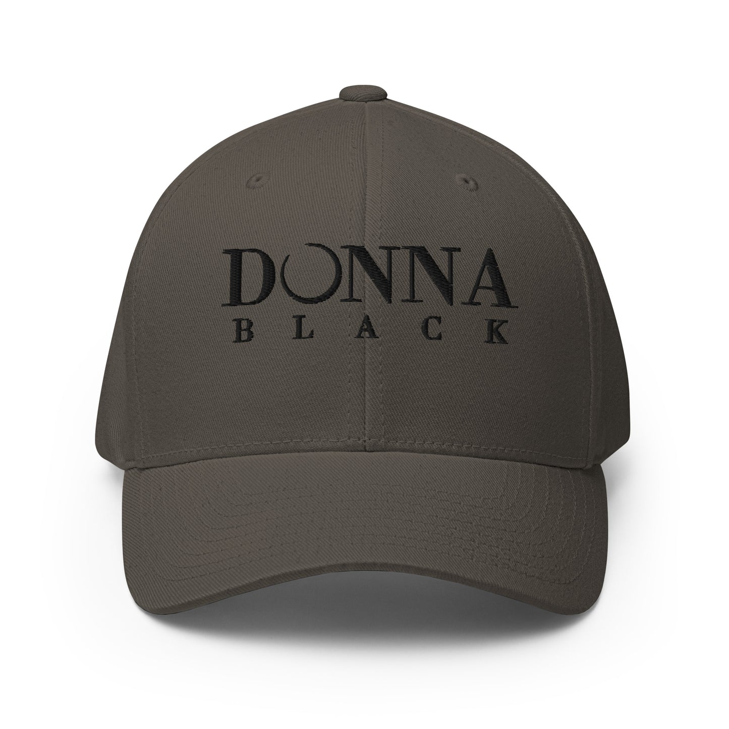 Donna Black Structured Twill Cap
