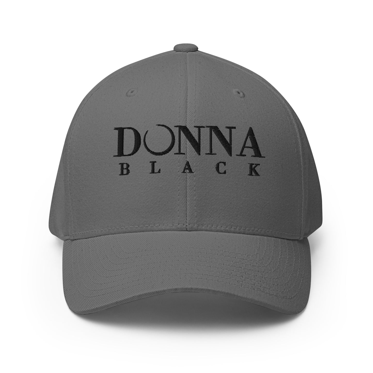 Donna Black Structured Twill Cap