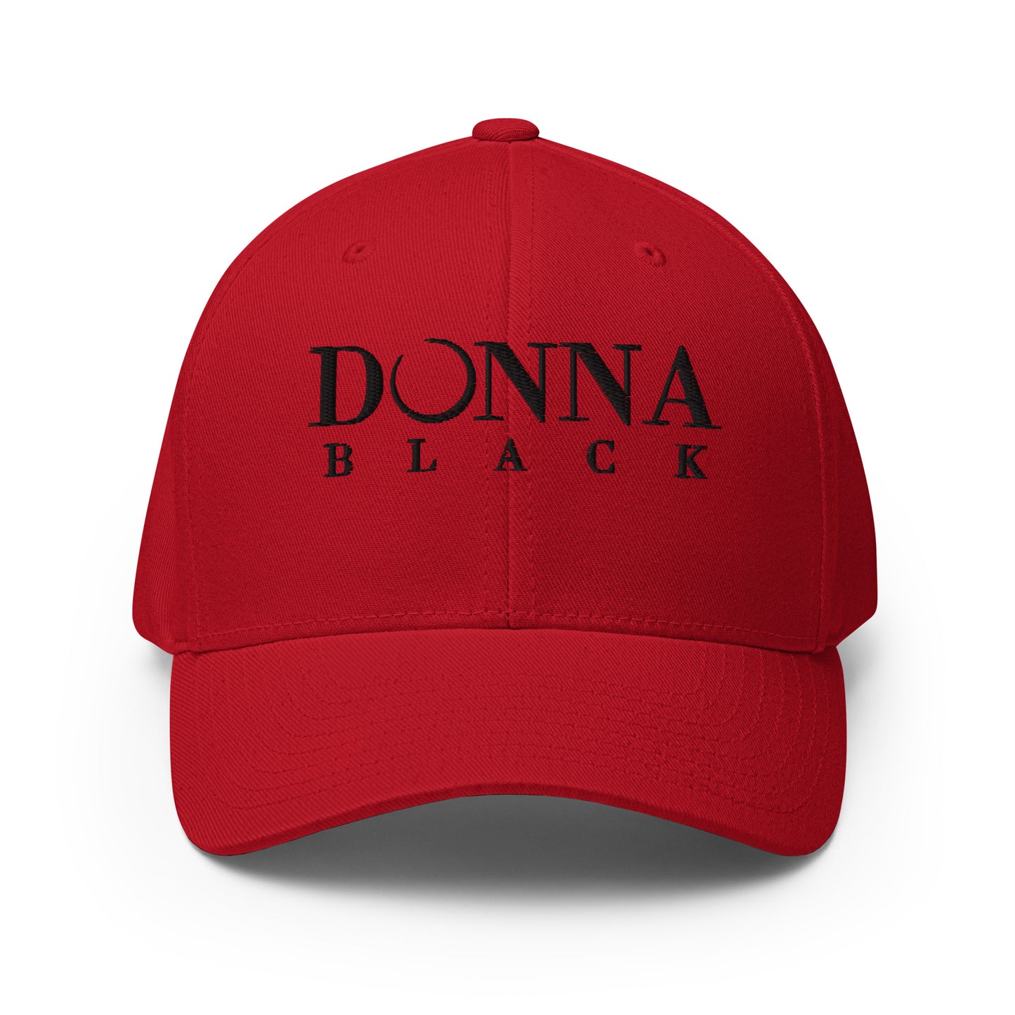 Donna Black Structured Twill Cap
