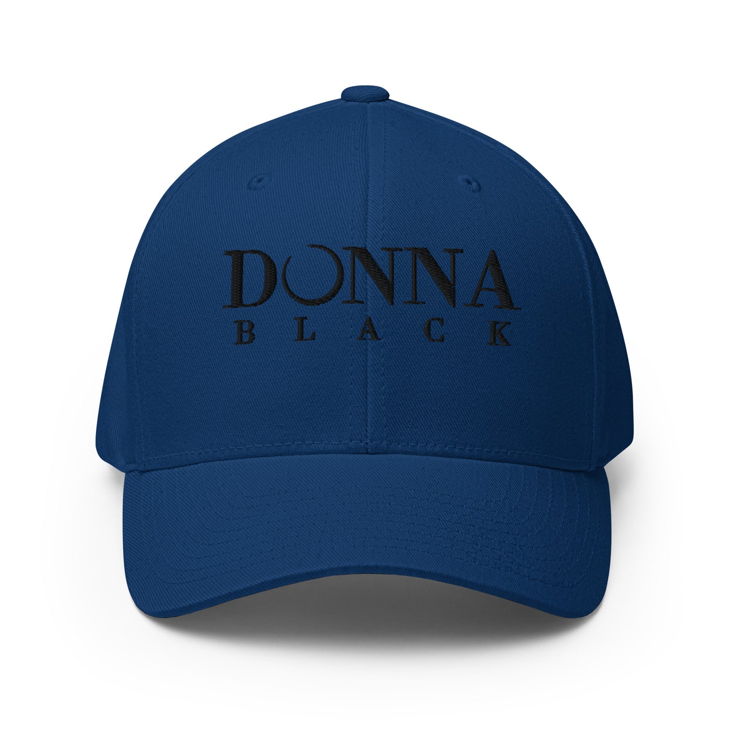 Donna Black Structured Twill Cap
