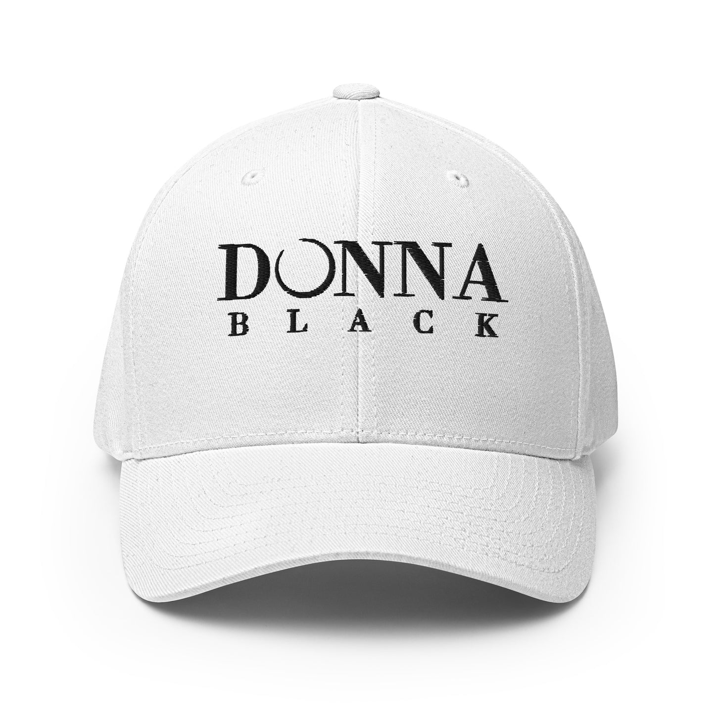 Donna Black Structured Twill Cap