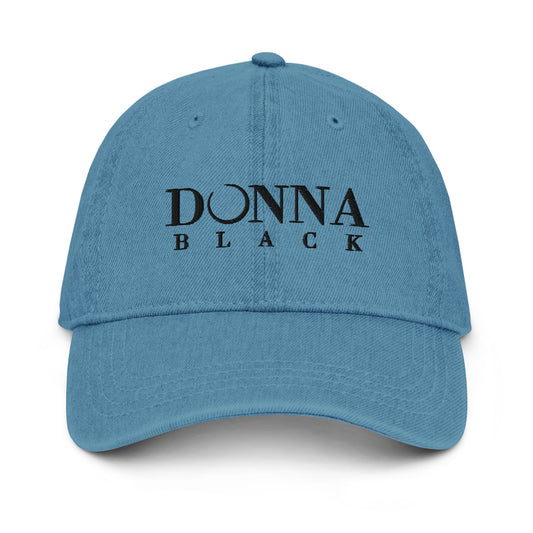 Donna Black Denim Hat
