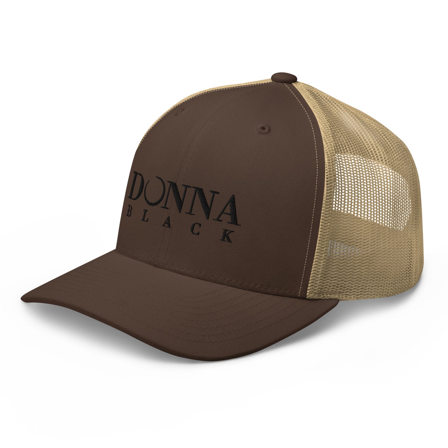 Donna Black Trucker Cap