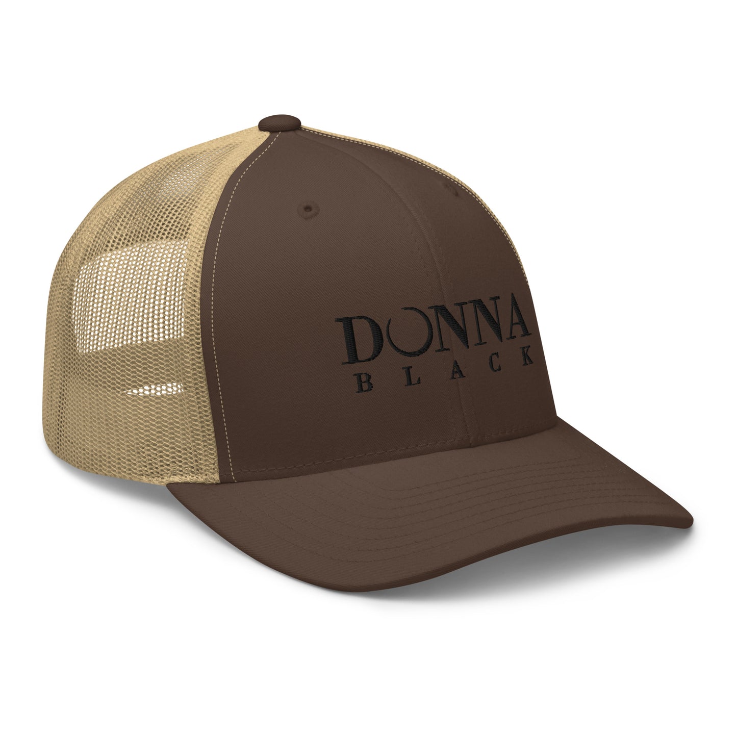 Donna Black Trucker Cap