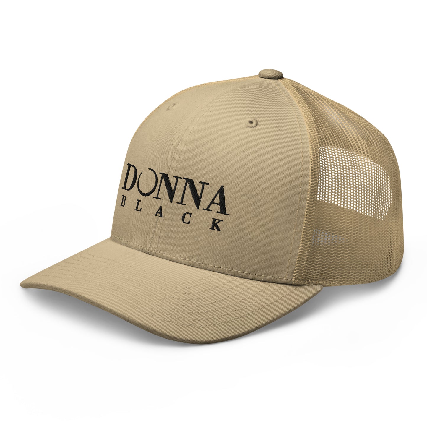 Donna Black Trucker Cap