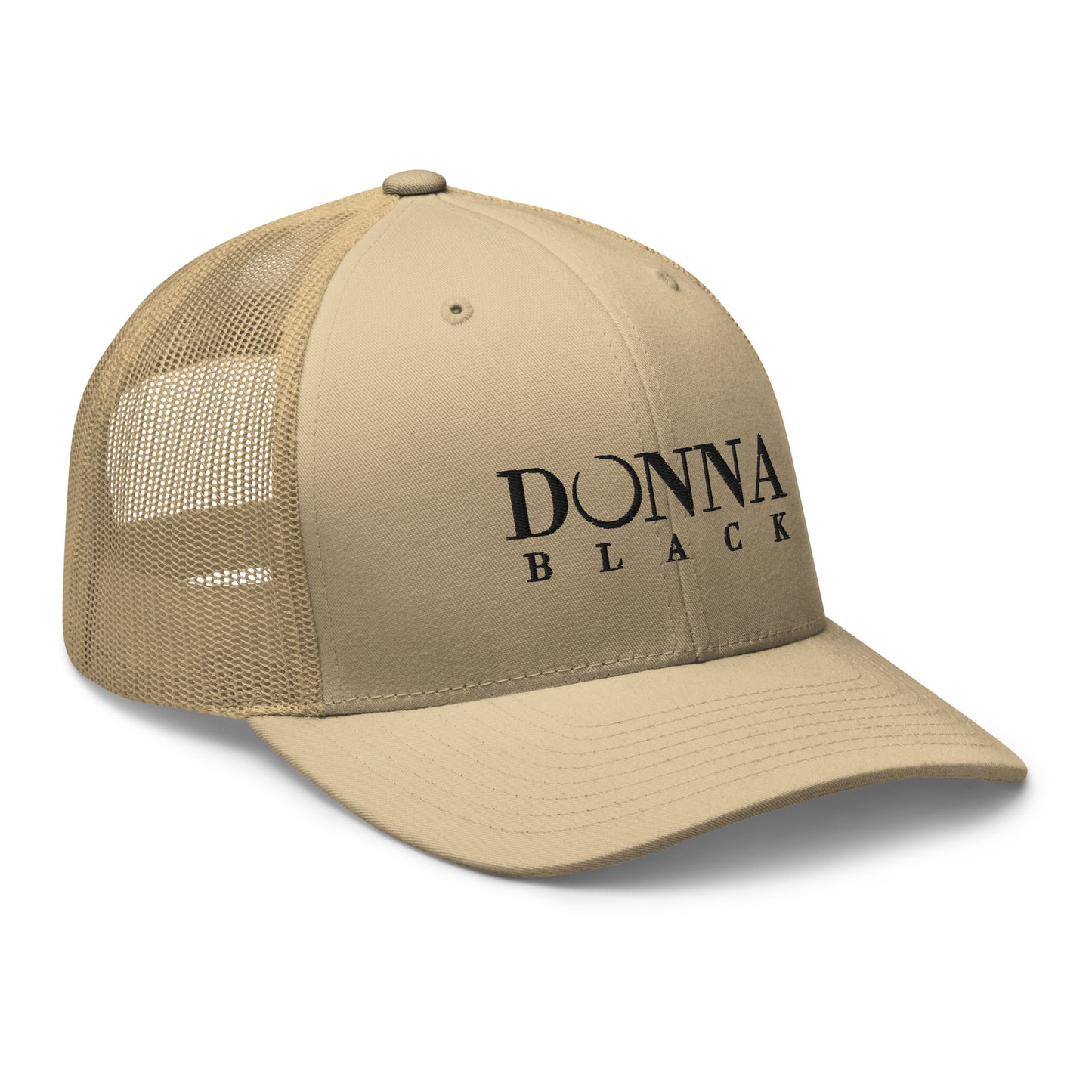 Donna Black Trucker Cap