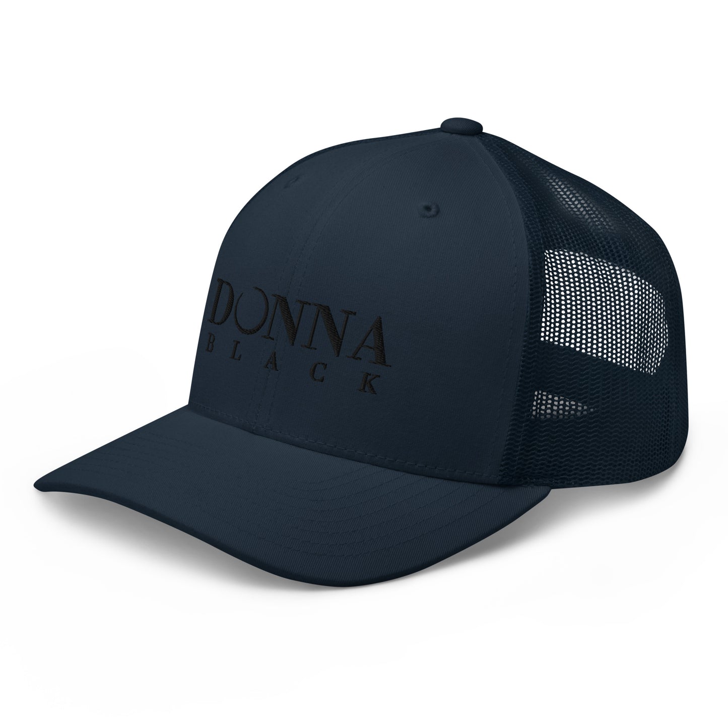 Donna Black Trucker Cap