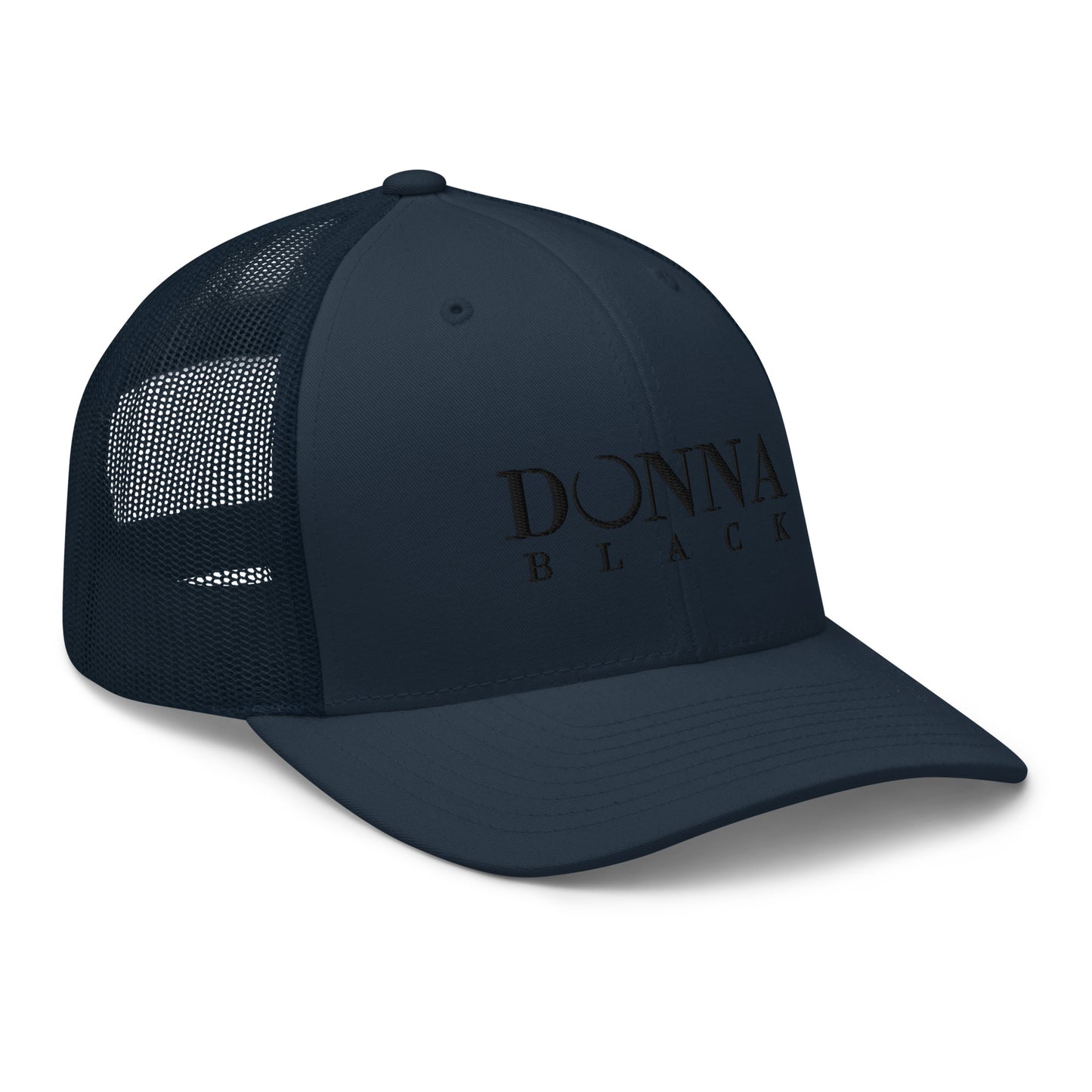 Donna Black Trucker Cap