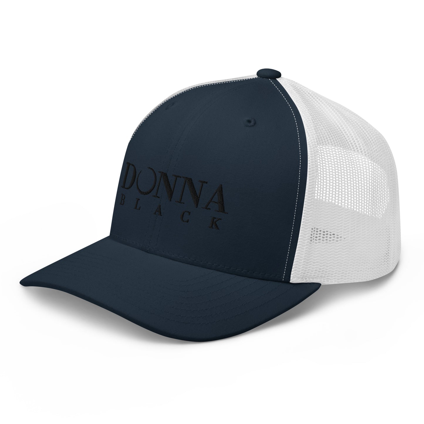 Donna Black Trucker Cap