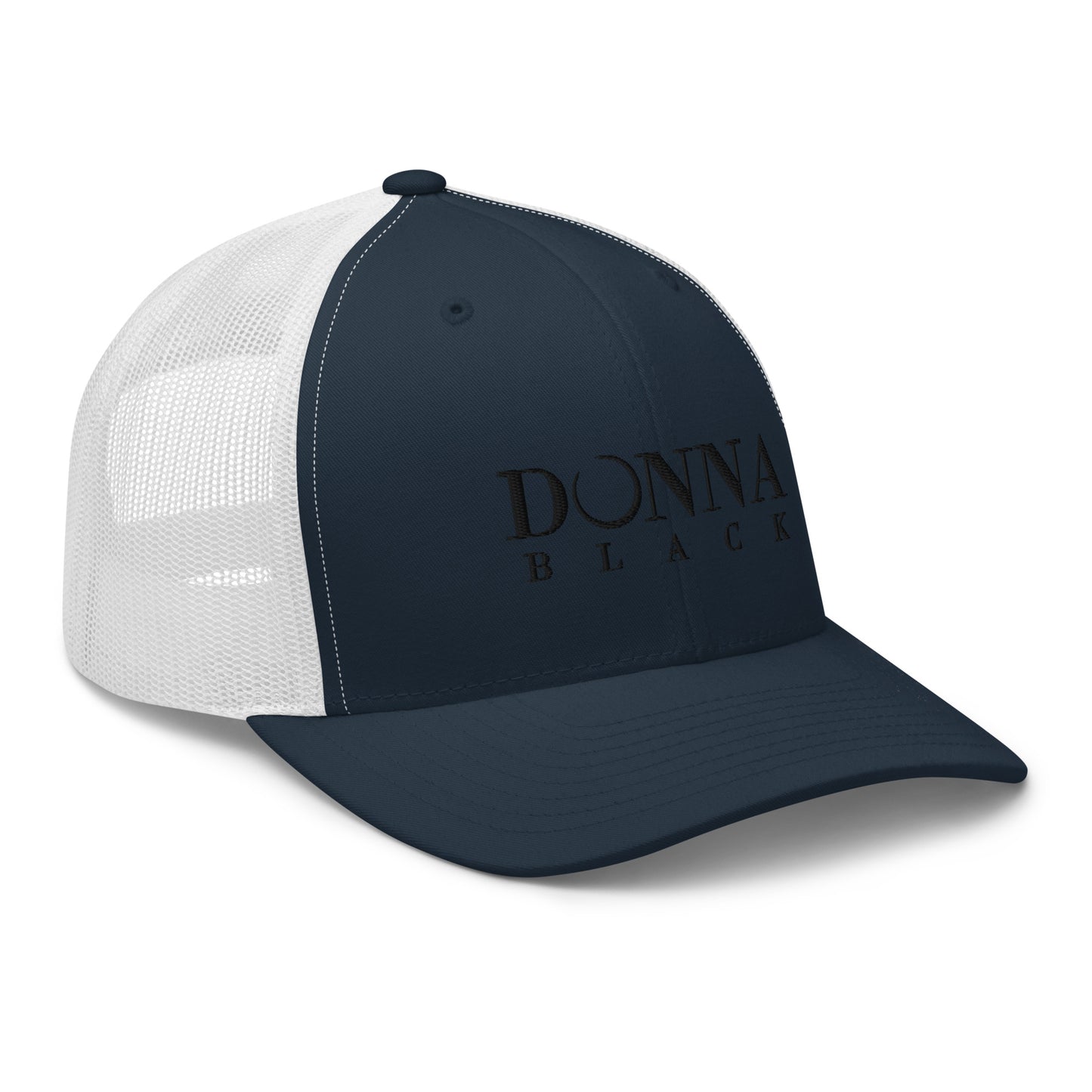 Donna Black Trucker Cap