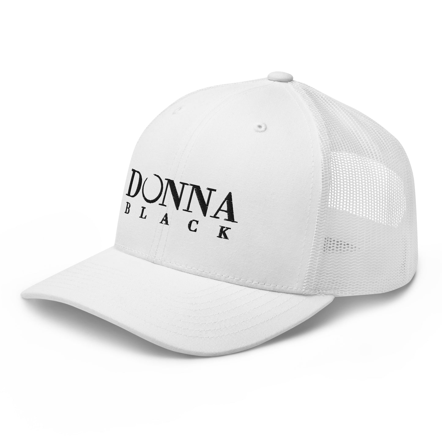 Donna Black Trucker Cap