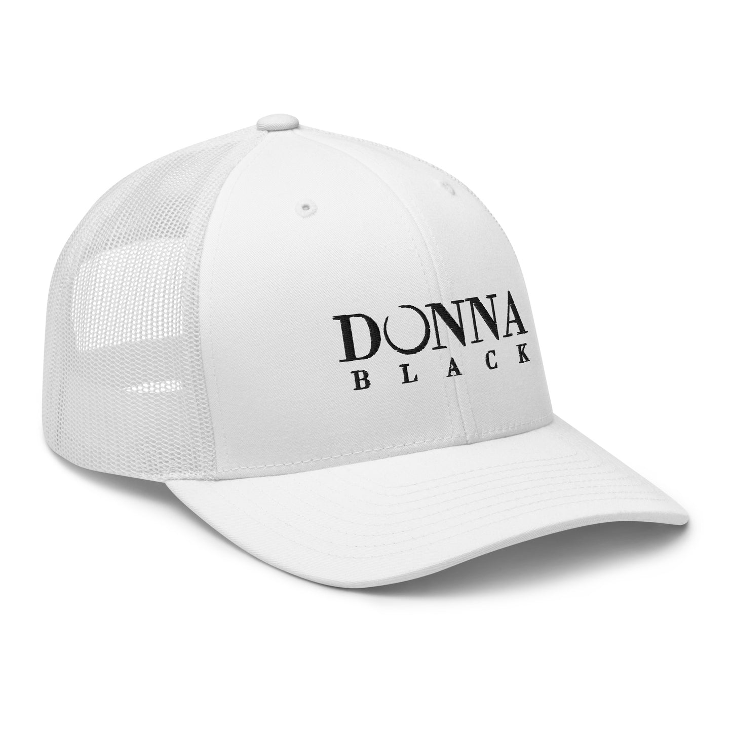 Donna Black Trucker Cap