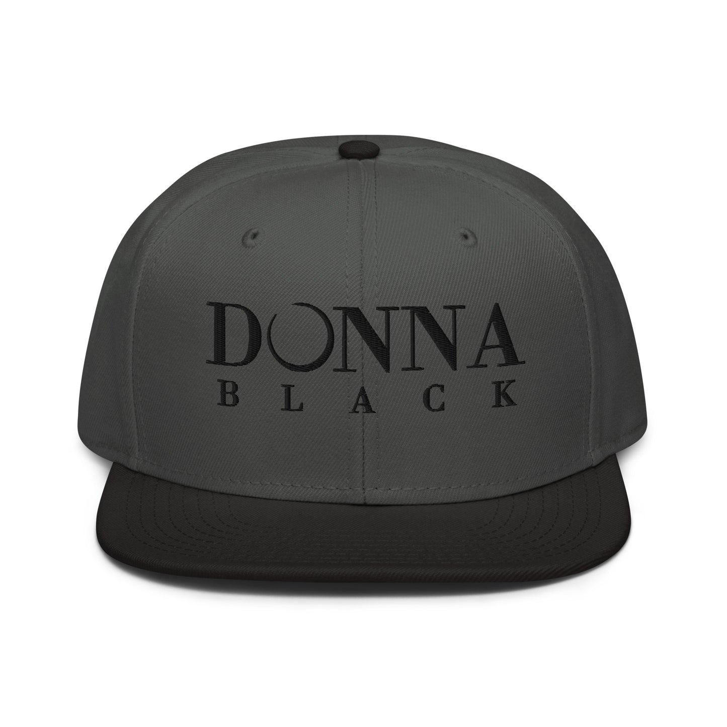 Donna Black Snapback Hat