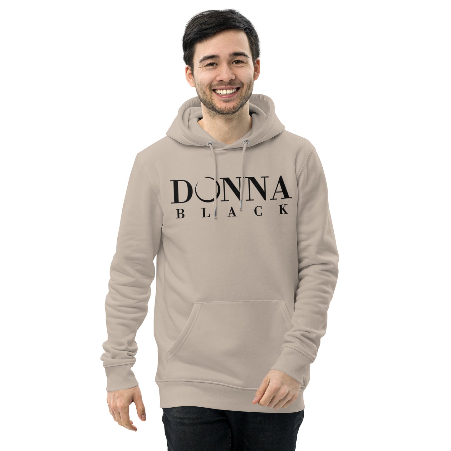 Donna Black Unisex Essential Eco Hoodie