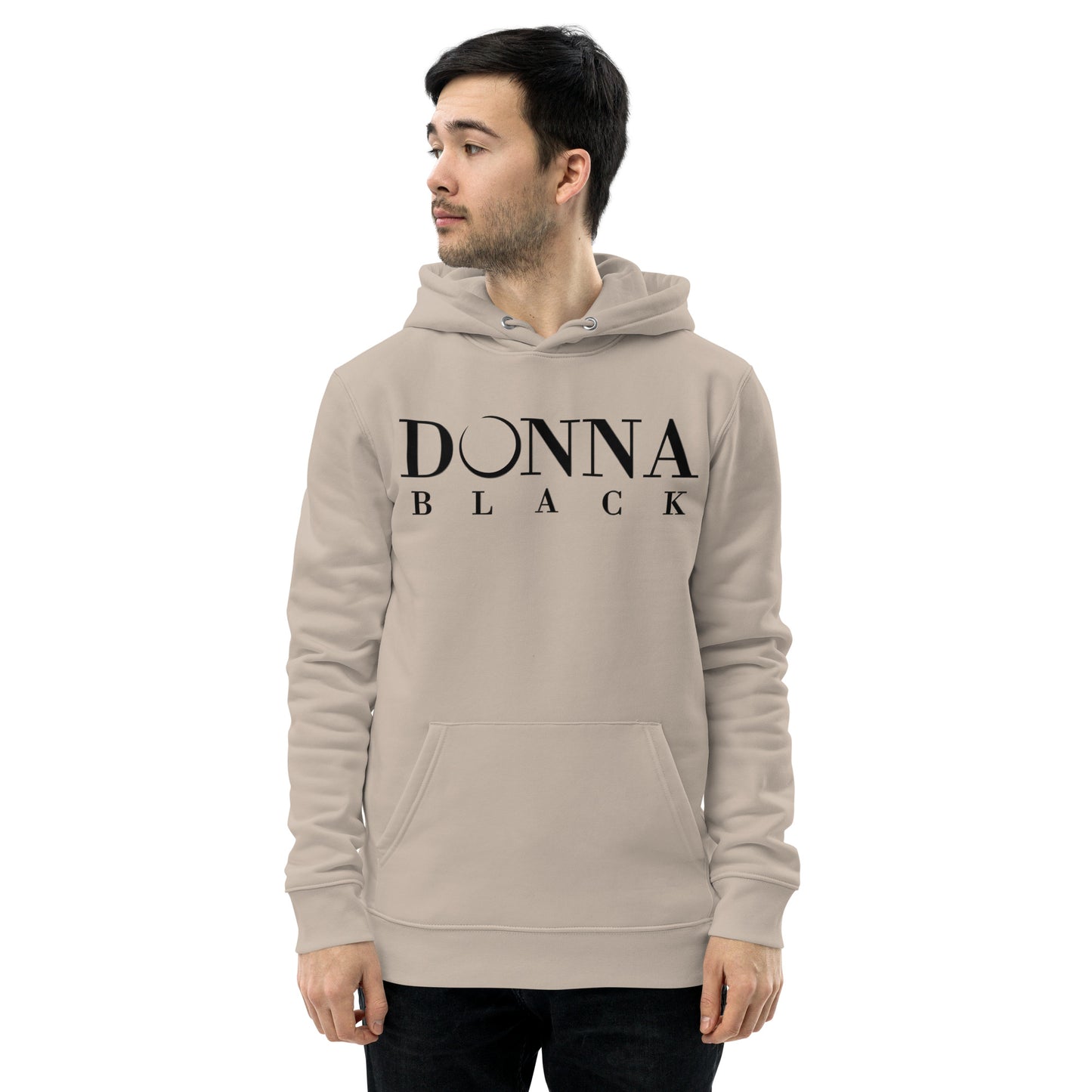 Donna Black Unisex Essential Eco Hoodie