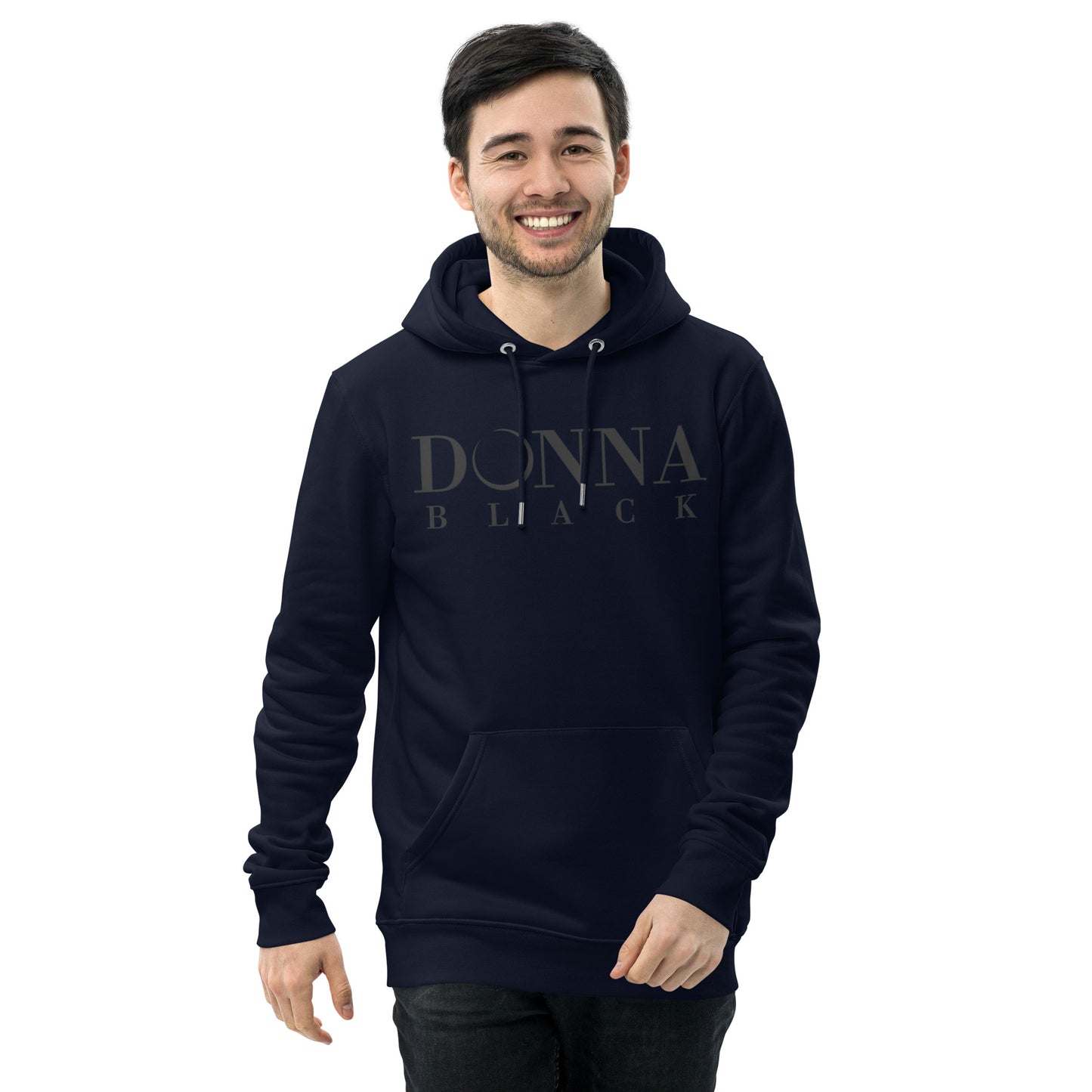 Donna Black Unisex Essential Eco Hoodie