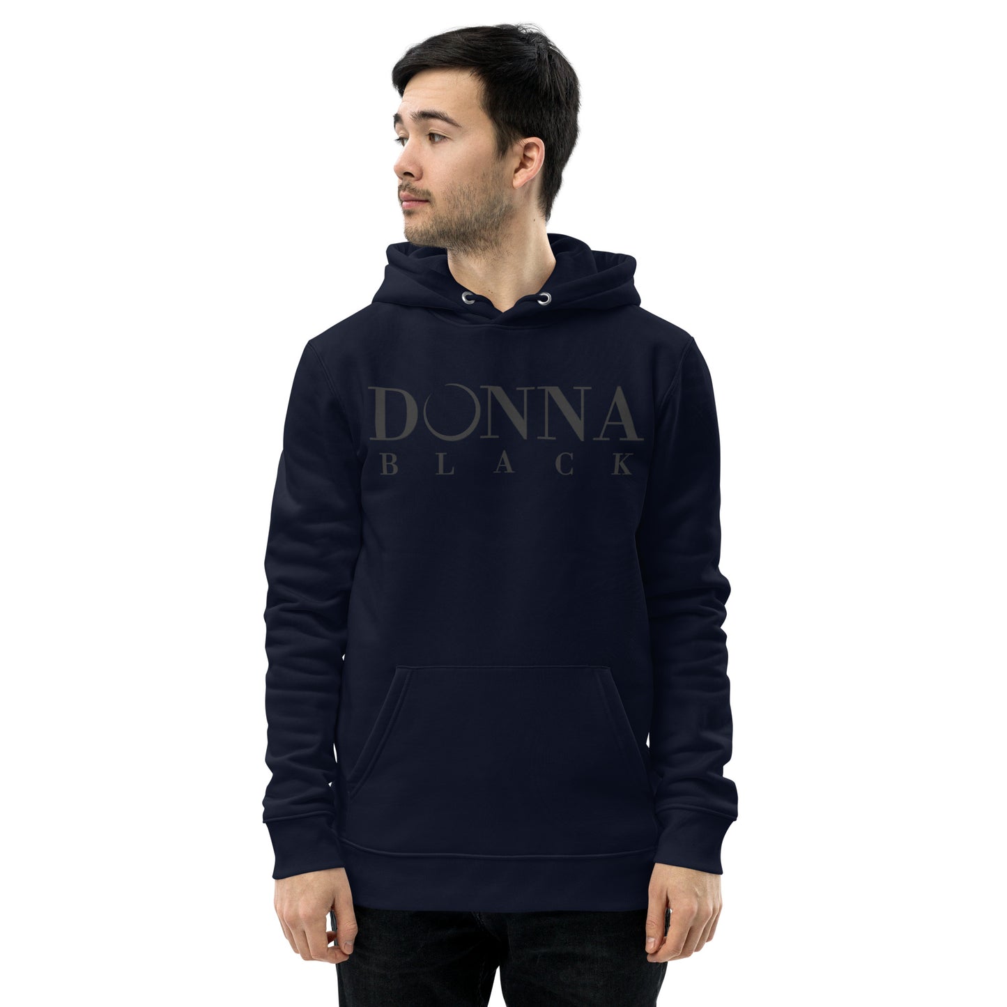 Donna Black Unisex Essential Eco Hoodie