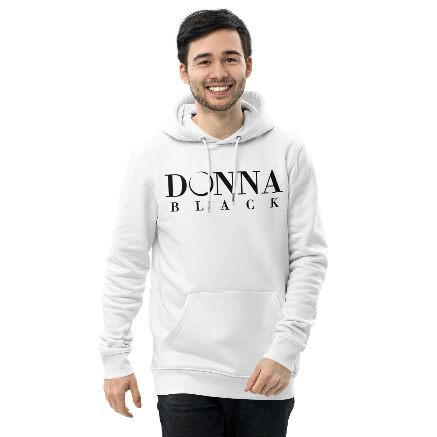 Donna Black Unisex Essential Eco Hoodie
