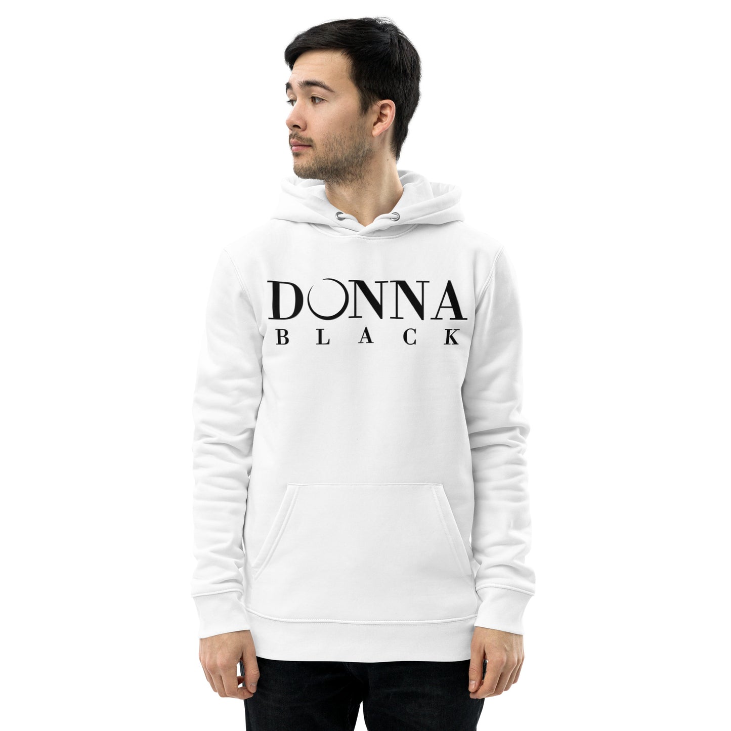 Donna Black Unisex Essential Eco Hoodie