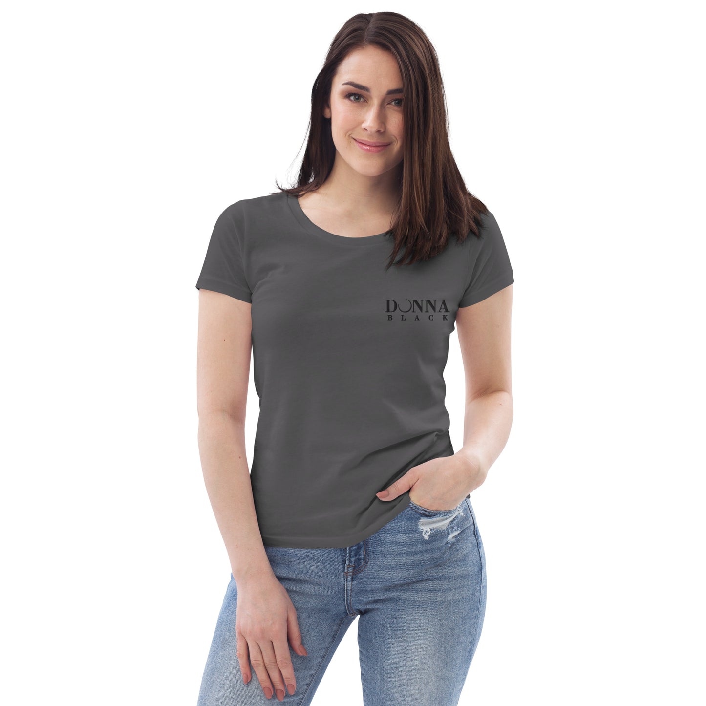 Donna Black Women's Fitted Eco Tee