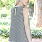 Striped Keyhole Back Swing Top