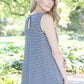 Striped Keyhole Back Swing Top