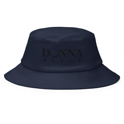 Donna Black Old School Bucket Hat