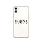 Donna Black Clear Case for iPhone®