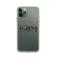 Donna Black Clear Case for iPhone®