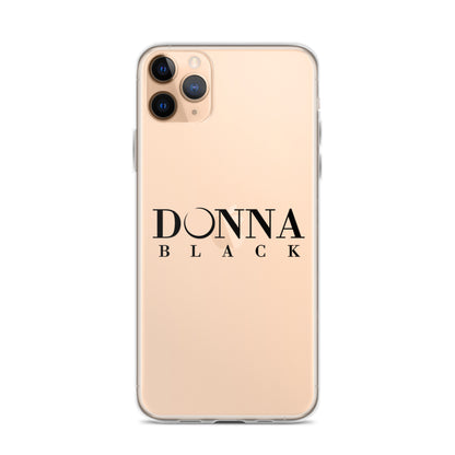 Donna Black Clear Case for iPhone®